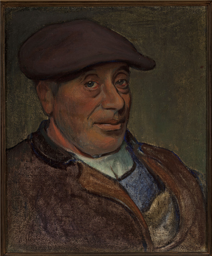瓦迪斯瓦夫·斯莱温斯基（Władysław Ślewiński）作品-布列塔尼水手Breton mariner