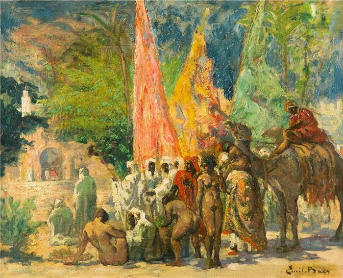 埃米尔·贝斯（Emile Baes）作品-奴隶贩子The slave trader
