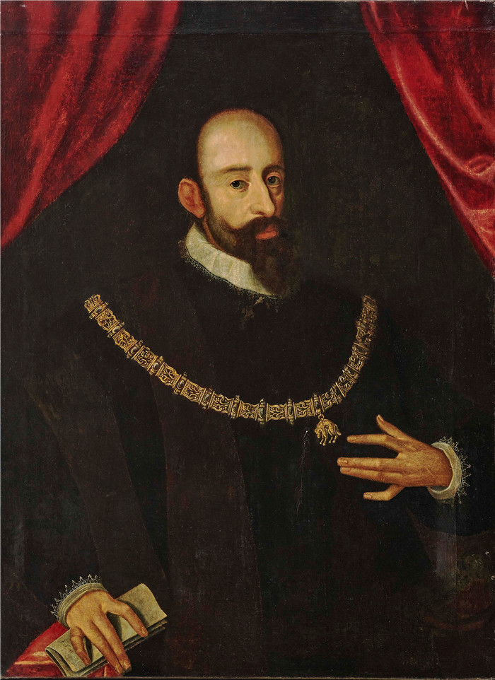 汉斯·冯·亚琛 (Hans von Aachen) 的画作-巴伐利亚公爵威廉五世William V, Duke of Bavaria