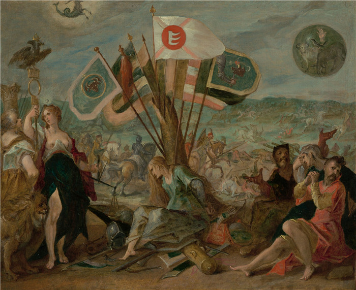 汉斯·冯·亚琛 (Hans von Aachen) 的画作-戈罗斯洛战役
