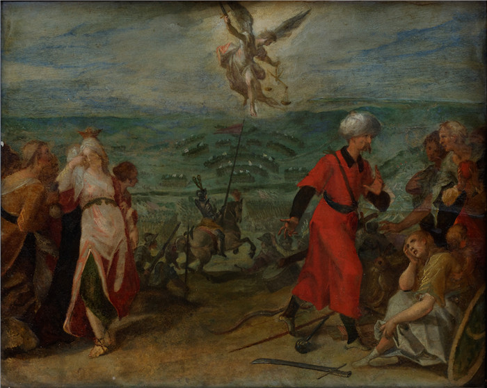汉斯·冯·亚琛 (Hans von Aachen) 的画作-土耳其战争寓言场景