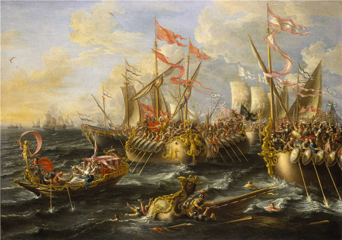 劳雷斯·阿·卡斯特罗(Laureys a Castro)画作-亚克兴海战The Battle of Actium,