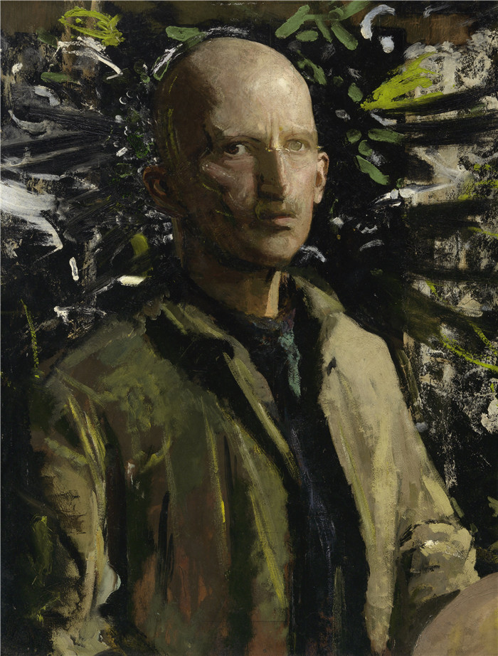 雅培·汉德森·塞耶 (Abbott Handerson Thayer)-自画像