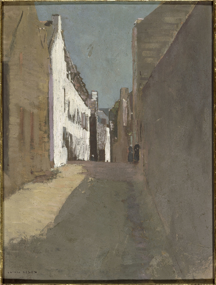 奥迪隆·雷顿(Odilon Redon)作品-多尔内兹街Rue à Douarnenez