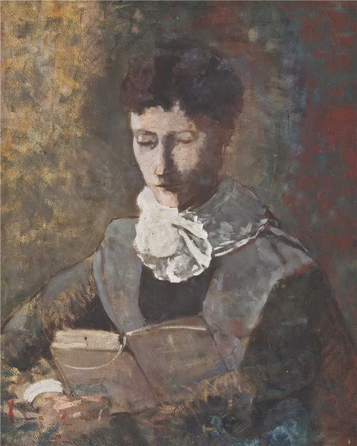 奥迪隆·雷顿(Odilon Redon)作品-卡米尔·雷东·里丁