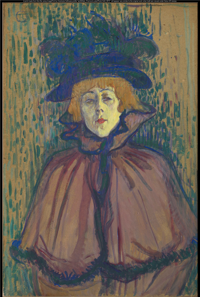 亨利·德·图卢兹-劳特雷克(Henri de Toulouse-Lautrec)-简·阿维尔