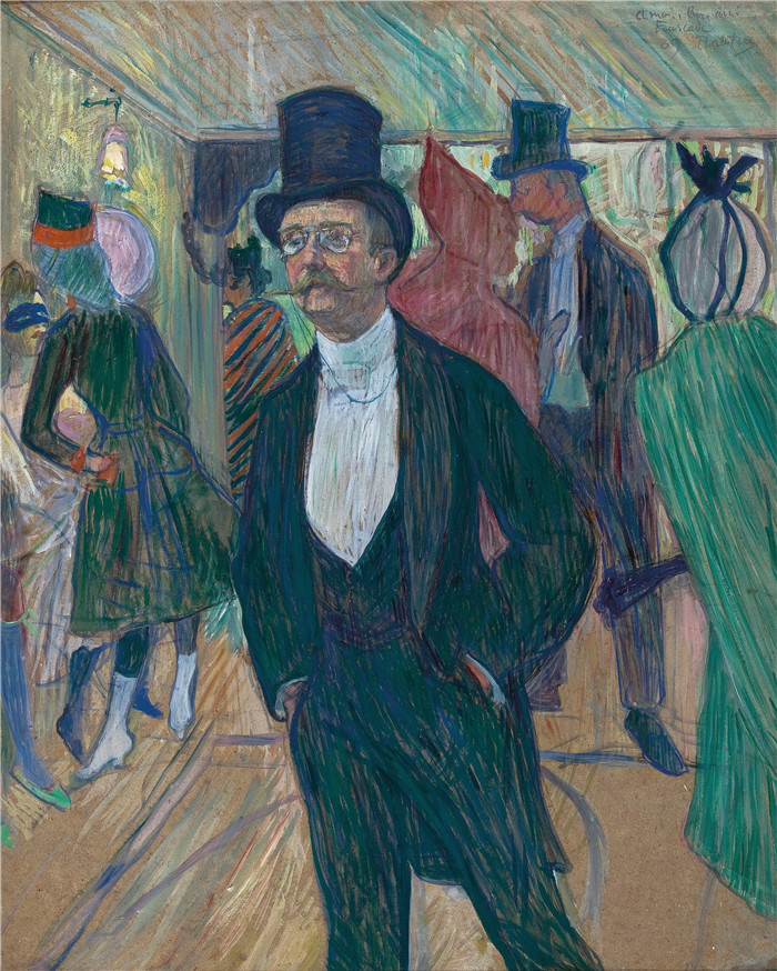 亨利·德·图卢兹-劳特雷克(Henri de Toulouse-Lautrec)-福尔卡德先生Monsieur Fourcade
