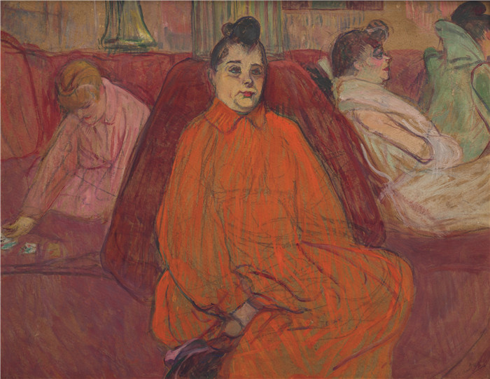亨利·德·图卢兹-劳特雷克(Henri de Toulouse-Lautrec)-沙发O Divã