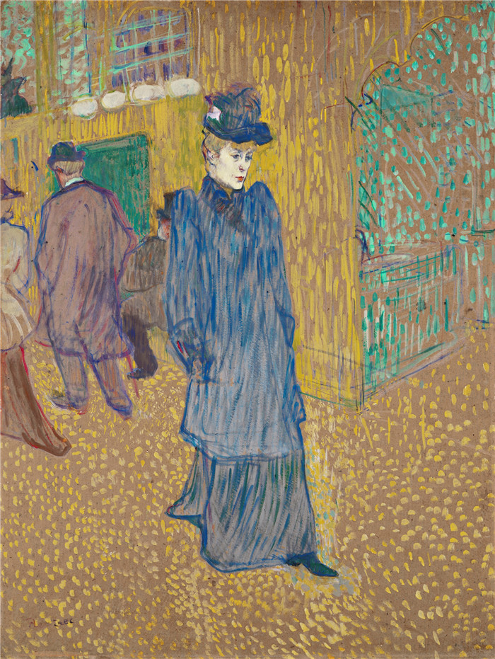 亨利·德·图卢兹-劳特雷克(Henri de Toulouse-Lautrec)-沃兹沃思艺术博物馆1892, Wadsworth Atheneum