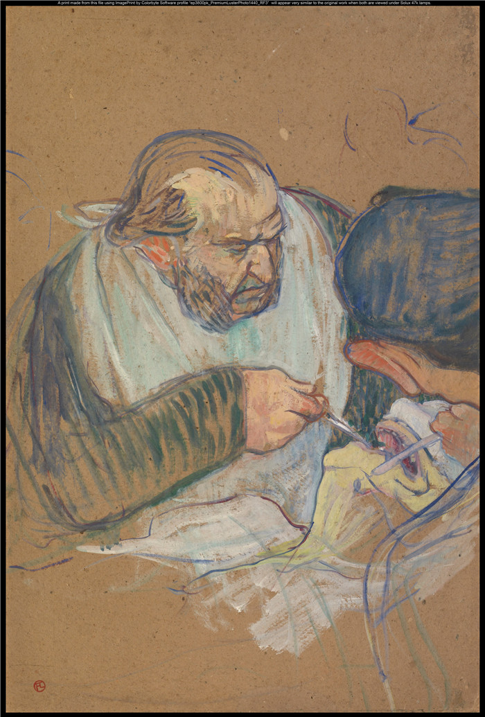 亨利·德·图卢兹-劳特雷克(Henri de Toulouse-Lautrec)-潘博士手术Dr. Péan Operating