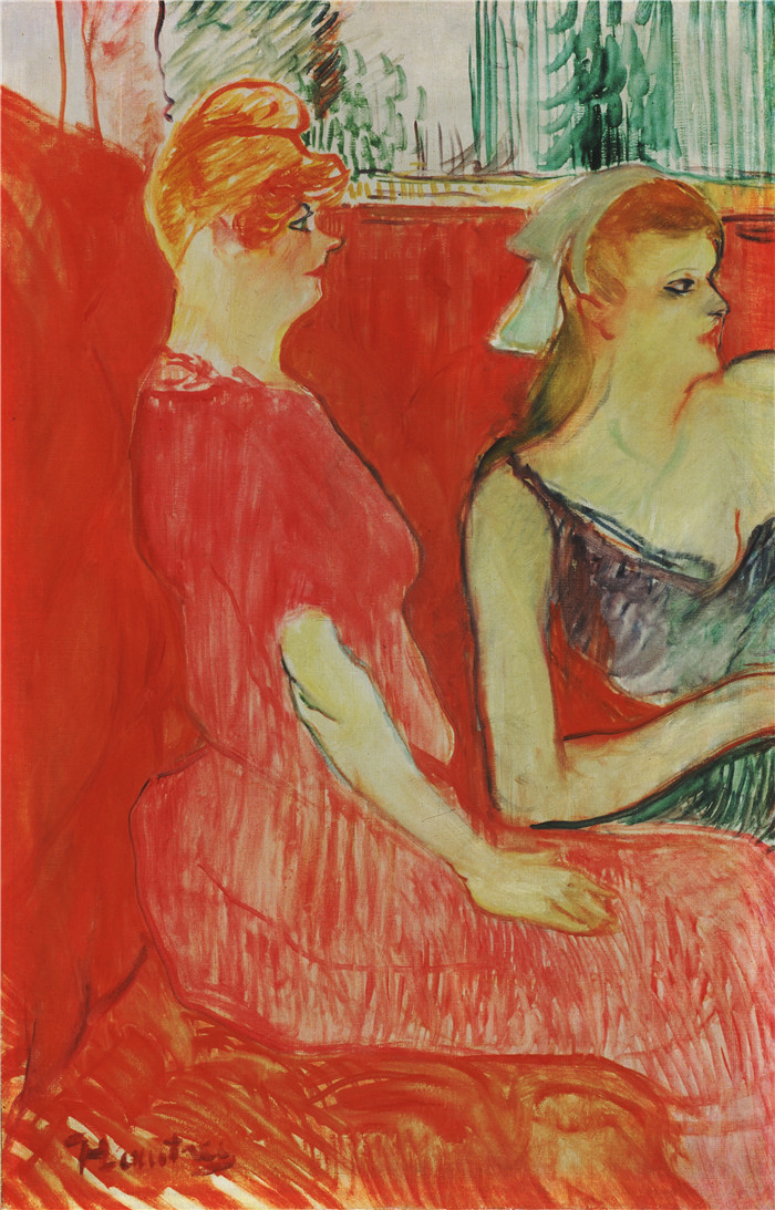亨利·德·图卢兹-劳特雷克(Henri de Toulouse-Lautrec)-穆兰街沙龙研究