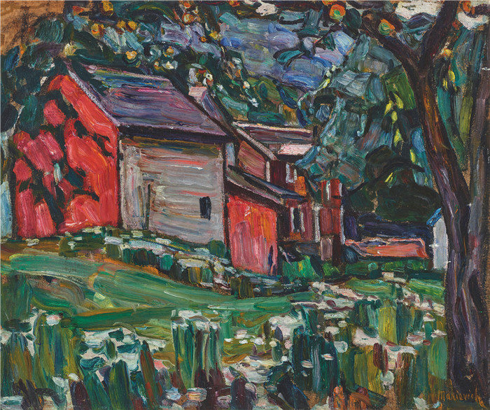 亚伯拉罕·马涅维奇(Abraham Manievich)作品-莫斯科郊区乡村别墅country house outskirts of moscow