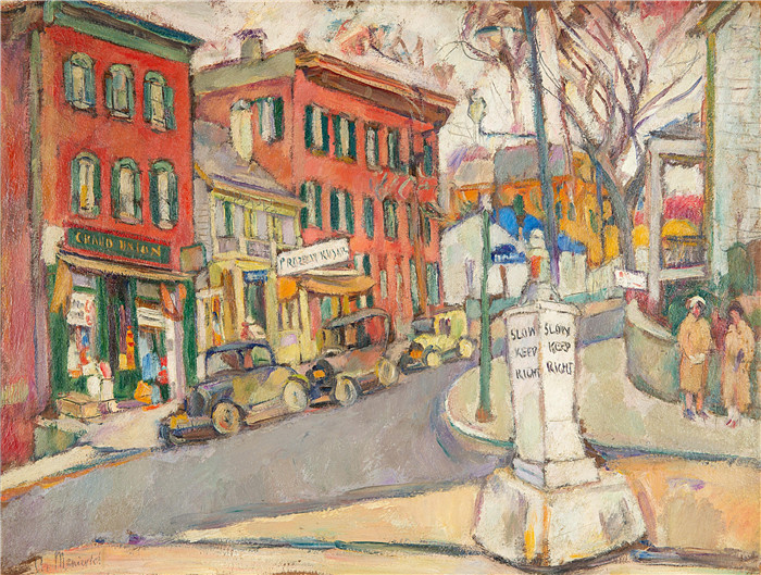亚伯拉罕·马涅维奇(Abraham Manievich)作品-匹兹堡Pittsburgh by , circa 1925