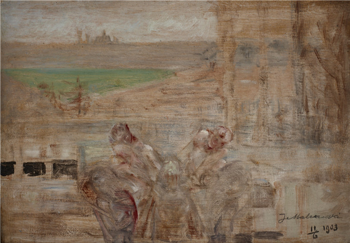 杰克·马尔切夫斯基(Jacek Malczewski)作品-《毒井》草图