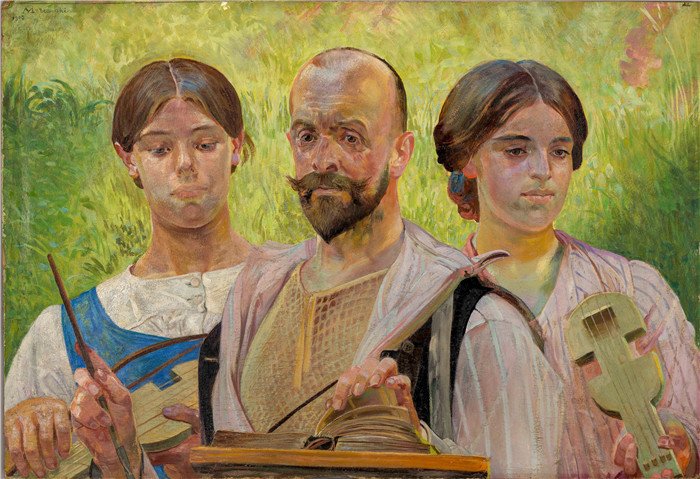 杰克·马尔切夫斯基(Jacek Malczewski)作品-第二音乐会 Koncert II 1905