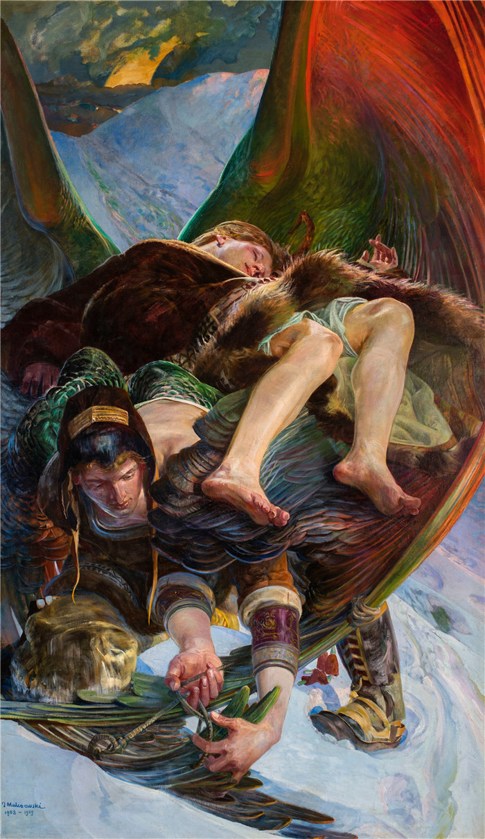 杰克·马尔切夫斯基(Jacek Malczewski)作品-杰谢克·埃洛来自埃伦奈Jacek Eloe z Ellenai