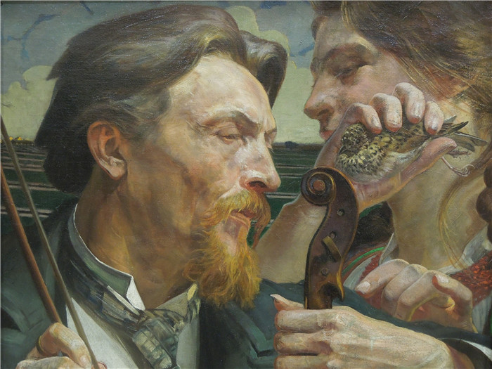 杰克·马尔切夫斯基(Jacek Malczewski)作品-斯科沃龙内克Skowronek