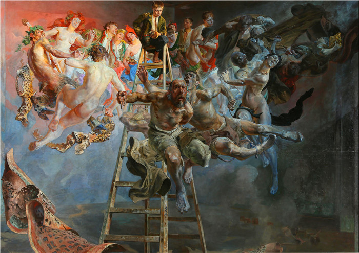 杰克·马尔切夫斯基(Jacek Malczewski)作品-浅色车轮Bledne kolo