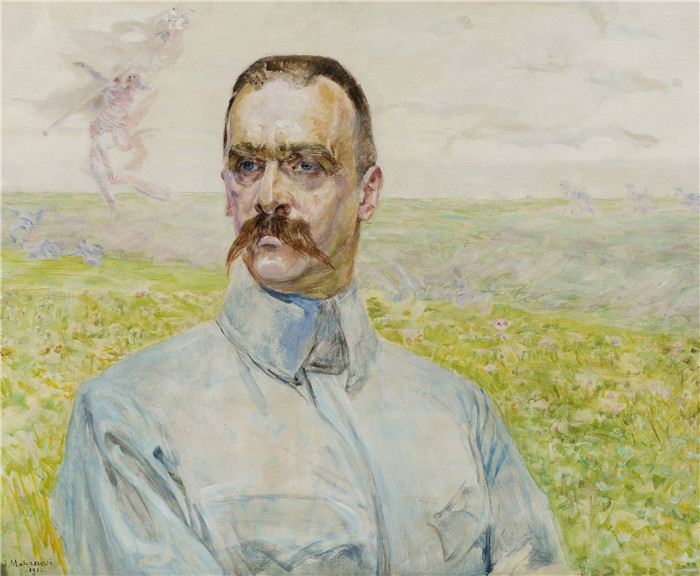 杰克·马尔切夫斯基(Jacek Malczewski)作品-约瑟夫·毕苏斯基Malczewski Brigadier Józef Piłsudski