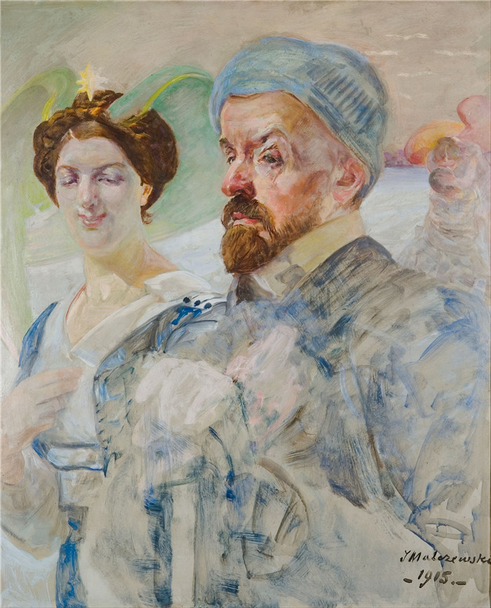 杰克·马尔切夫斯基(Jacek Malczewski)作品-自画像Autoportret