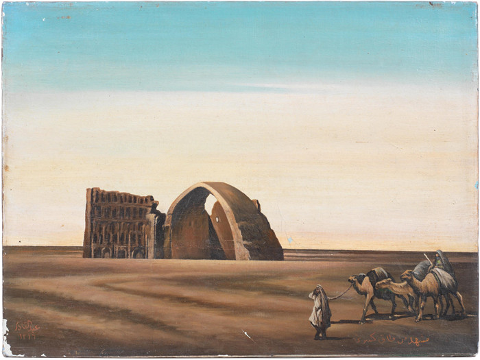 阿卜杜勒·卡迪尔·拉萨姆(Abdul Qadir al-Rassam)的画作-塔克·卡斯拉Taq-I-Kasra 1899