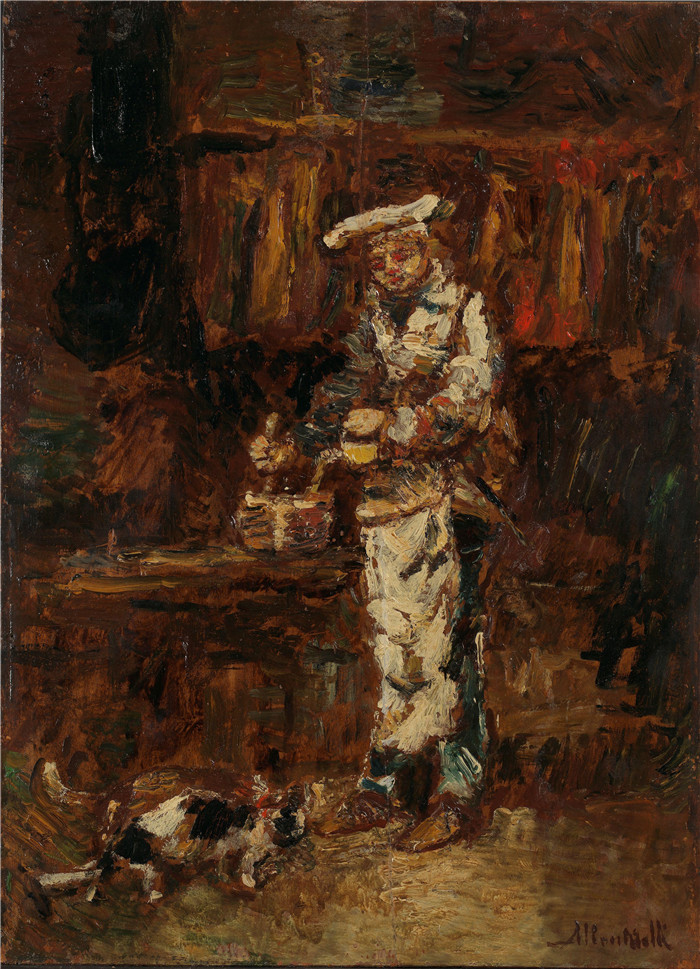 作品-两只孔雀烤鸡店Detail study for La Rottisserie des deux Paons