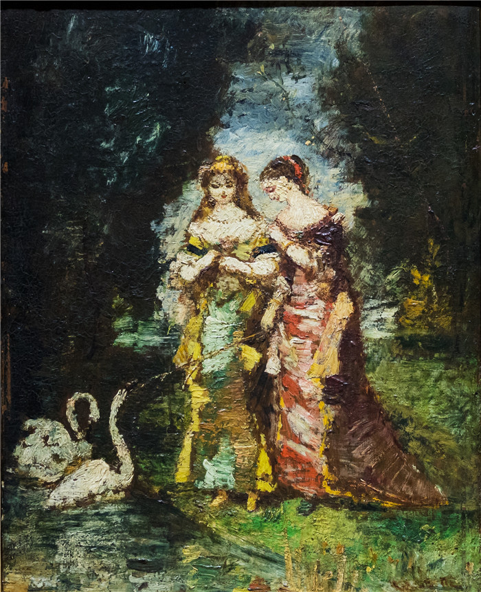 高清作品-两个女人在公园里 Deux femmes dans un parc