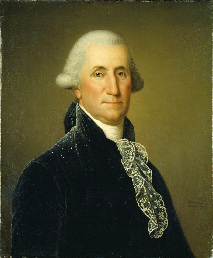 阿道夫·乌尔里克·韦特米勒(Adolf Ulrik Wertmüller)画作-乔治·华盛顿George Washington - Nationalmuseum -