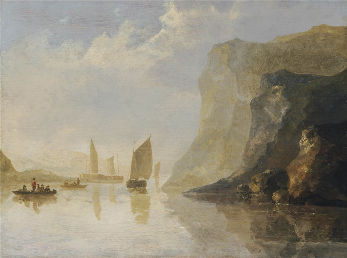 阿尔伯特·库普(Aelbert Cuyp)作品-莱茵河景观View on the Rhine