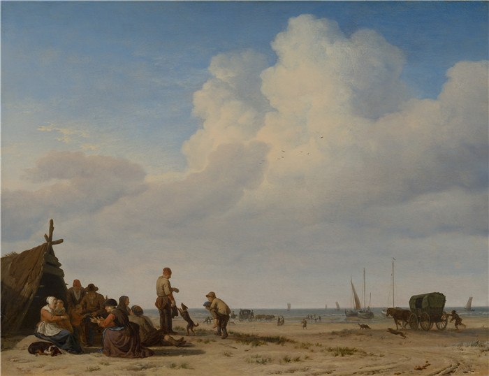 阿德里安·范·德·维尔德(Adriaen van de Velde)-海景酒店Beach View