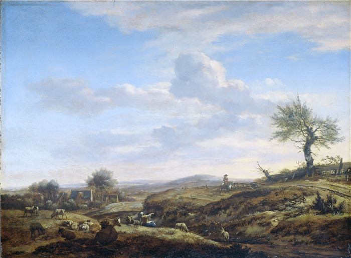 山景与高速公路 Heuvelachtig landschap met hoge weg