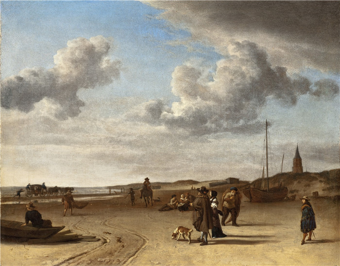 斯海弗宁根附近的海滩 The beach near Scheveningen