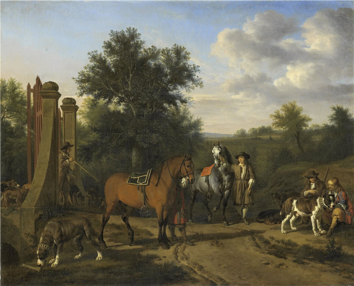 阿德里安·范·德·维尔德（Adriaen van de Velde）-狩猎行动De jachtpartij