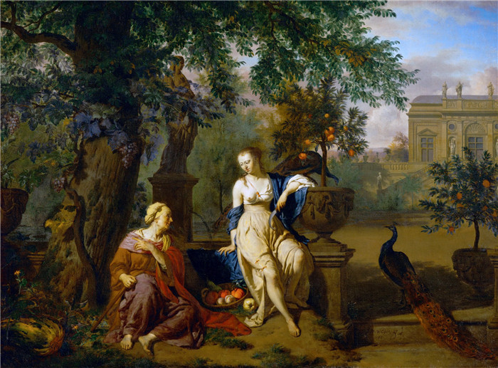 阿德里安·范·德·维尔德(Adriaen van de Velde)-维图姆纳斯和波莫纳 Vertumnus and Pomona