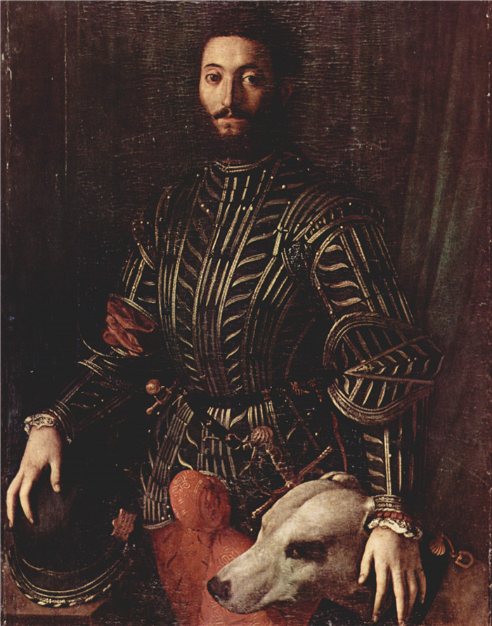 阿格诺洛·布龙齐诺(Agnolo Bronzino)作品-圭多巴尔多·德拉·罗韦雷肖像