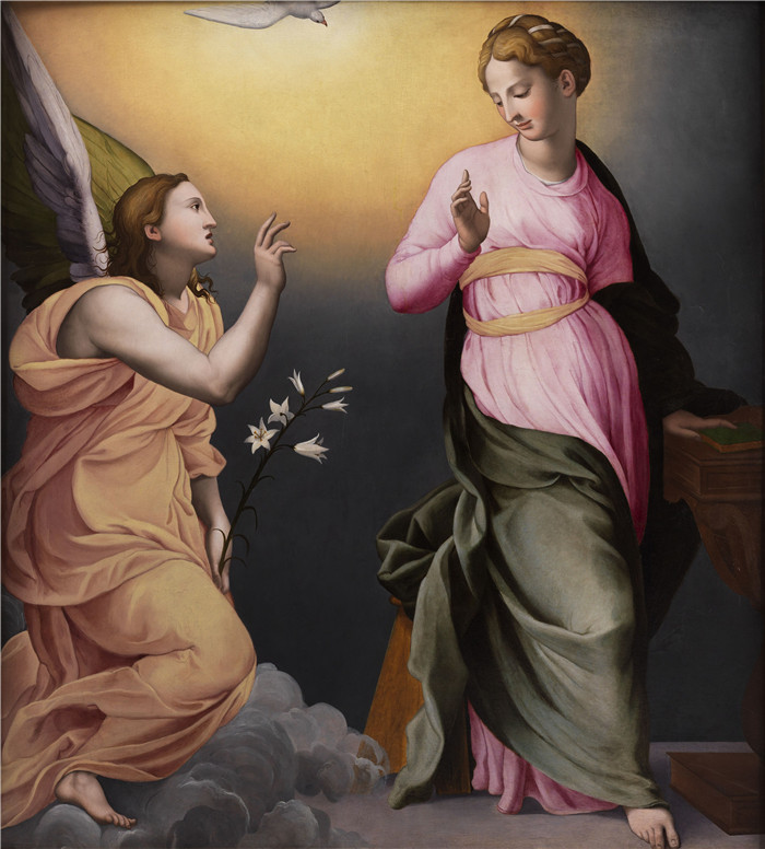 阿格诺洛·布龙齐诺(Agnolo Bronzino)作品-圣母领报Anunziazione