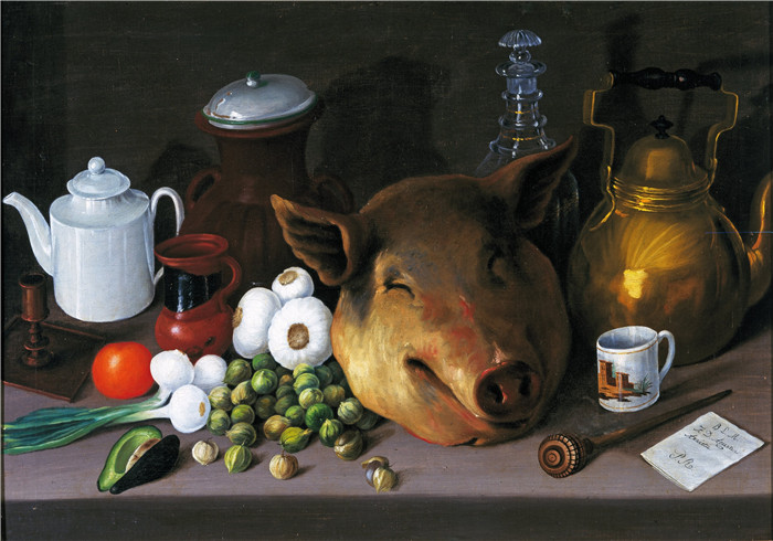 何塞·阿古斯丁·阿列塔(José Agustín Arrieta)作品-餐桌- Dining Table - 1840-1860
