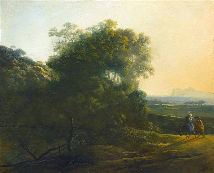 亚当·皮纳克(Adam Pynacker)作品-飞往埃及Adam Pynacker - Flight into Egypt