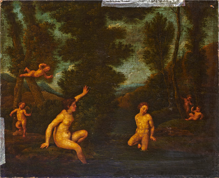 弗朗西斯科·阿尔巴尼(Francesco Albani )-萨尔马西斯与赫尔墨斯