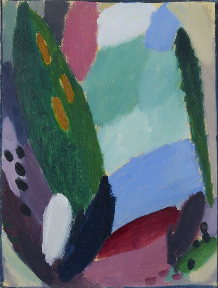 阿列克谢·贾伦斯基(Alexei Jawlensky)作品-变体编号10Variation No. 10