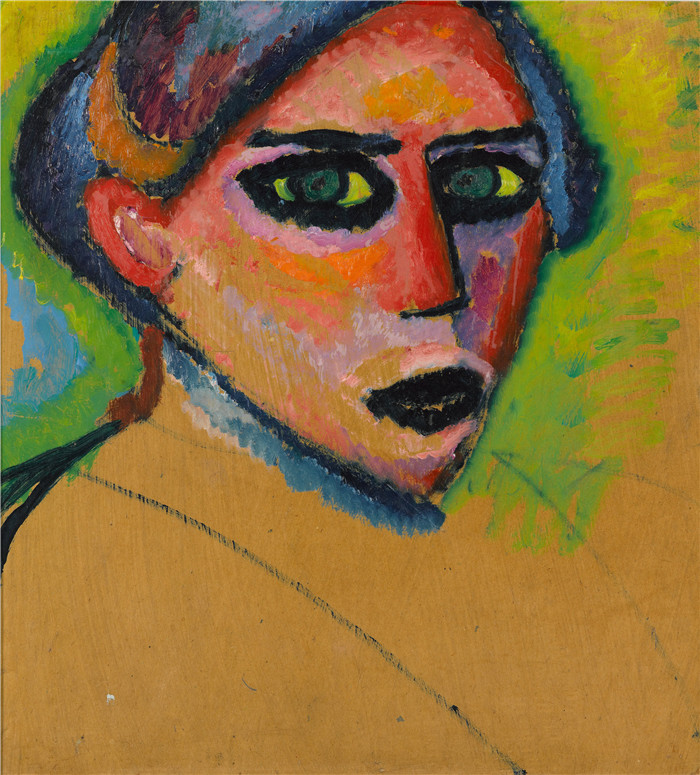 阿列克谢·贾伦斯基(Alexei Jawlensky)作品-女人的脸Woman's face