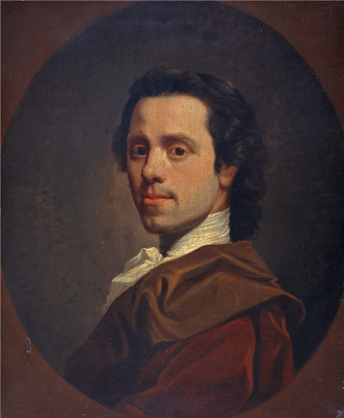 亚历山大·纳斯米斯(Alexander Nasmyth)油画-艾伦·拉姆齐 Allan Ramsay, 1713