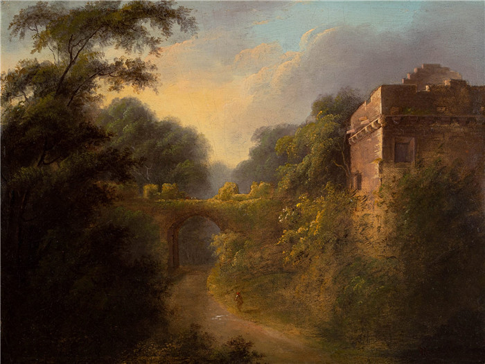 亚历山大·纳斯米斯(Alexander Nasmyth)油画-随想曲Alexander Nasmyth (circle of)