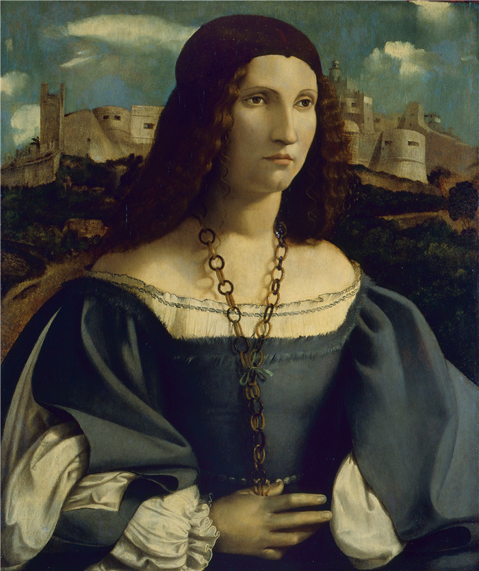 阿尔托贝洛·梅隆(Altobello Melone)绘画-一位女士的肖像Portrait of a Lady 2
