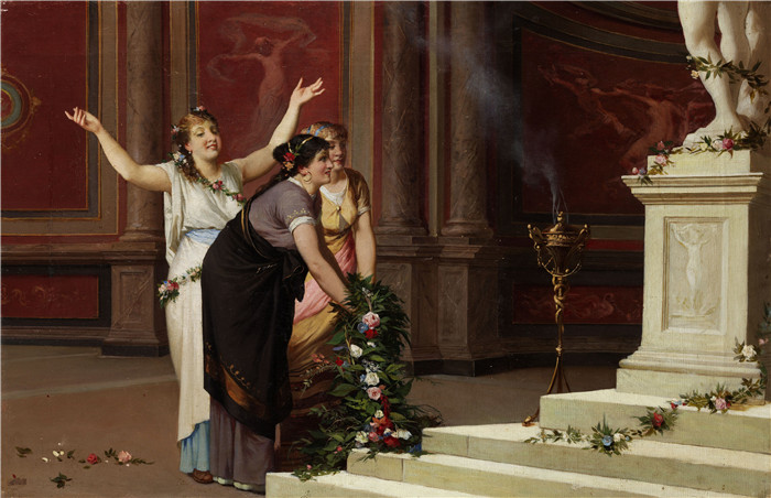 阿莫斯·卡西奥利（Amos Cassioli）画作-金星受害者Das Venusopfer