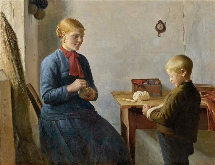 迈克尔·彼得·安切尔（Michael Peter Anche）作品-加内特·温德斯Garnet vindes - 1887