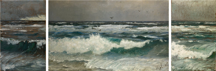 迈克尔·彼得·安切尔(Michael Peter Anche)作品-海岸上的破坏者 Breakers on the coast