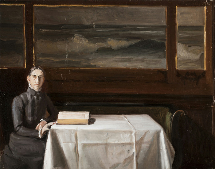 迈克尔·彼得·安切尔(Michael Peter Anche)作品-学习- Juledag 1900. Studie