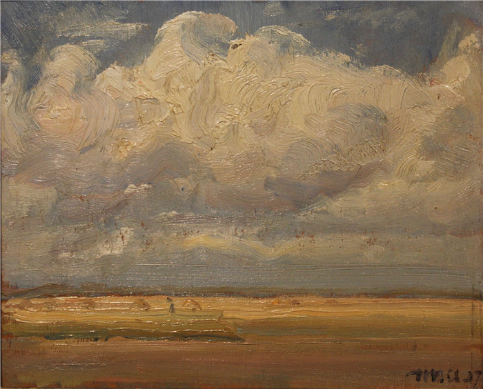 迈克尔·彼得·安切尔(Michael Peter Anche)作品-秋季景观Herbstlandschaft, Skagen