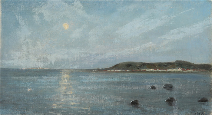 迈克尔·彼得·安切尔(Michael Peter Anche)作品-月球海岸派对- Kystparti i måneskin